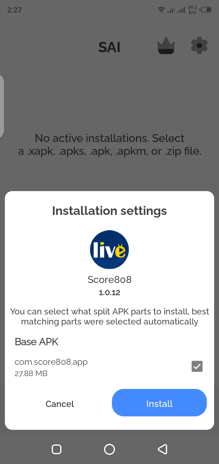 808Fubo APK home screen showing live TV channel categories and featured sports content