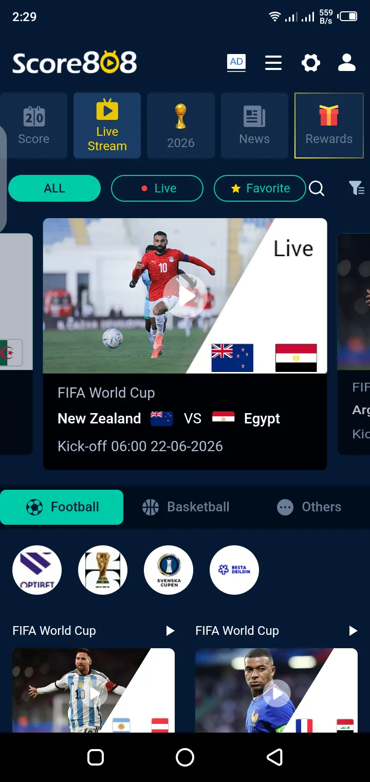 808Fubo APK live football and sports streaming match playback screen